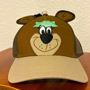 Yogi Bears Kids Yogi Ears Baseball Cap NWT Velcro Adjustable